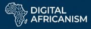 Digital Africanism logo featuring Africa map with circuit technology design symbolizing innovation, online business, and digital transformation in Africa.