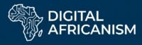 Digital Africanism logo featuring Africa map with circuit technology design symbolizing innovation, online business, and digital transformation in Africa.